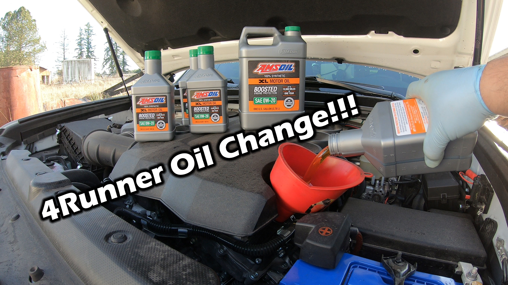 Oil Change in the TRD 5th Gen 4Runner with Amsoil XL